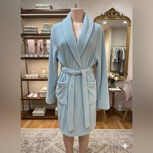 Amazon Essentials Soft Blue Plush Robe